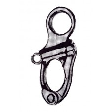 Moschettone in acciaio inox Aisi 316 ad occhio fisso per spinnaker (59 mm)